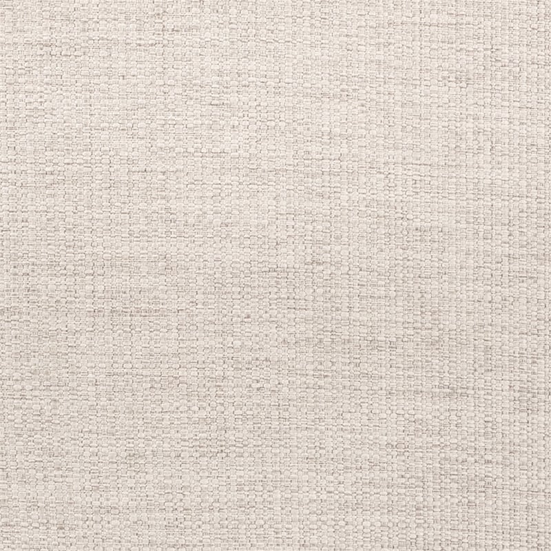 Maklaine Cream Fabric Wood Arm Chair in Brown