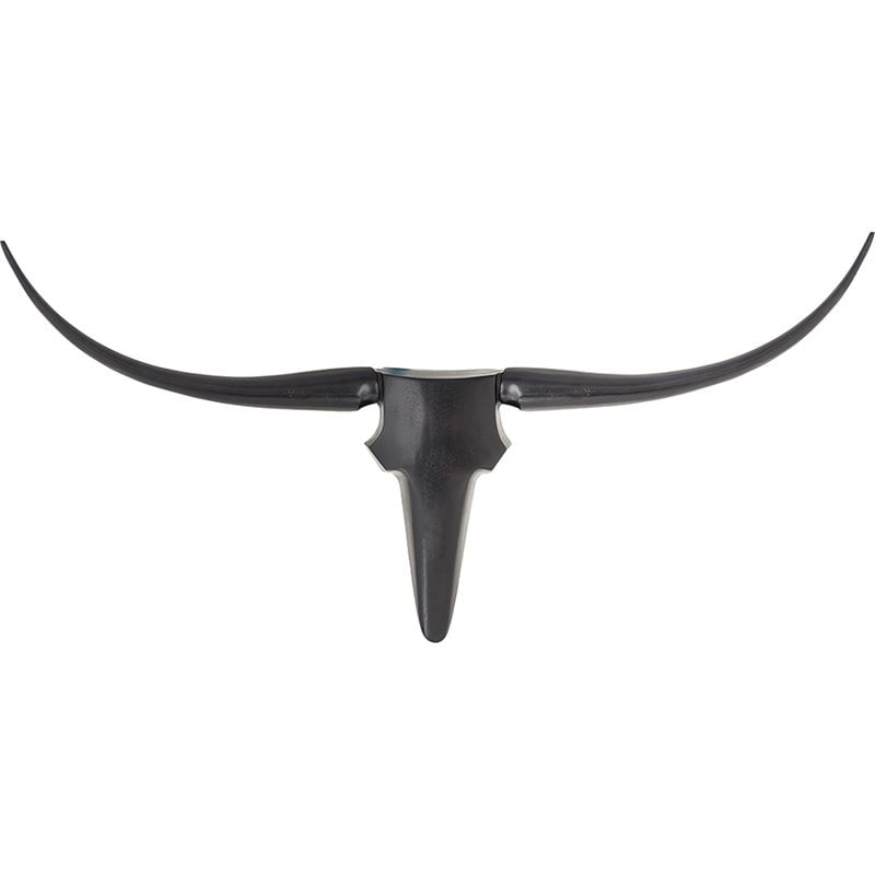 Maklaine Contemporary Animal Skull Wall Sculpture in Bronze