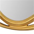 Maklaine Modern Decorative Mirror in Gold Leaf