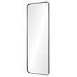 Maklaine Modern Framed Rectangular Wall Mirror in Bronze Finish