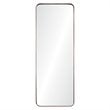 Maklaine Modern Framed Rectangular Wall Mirror in Bronze Finish