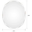 Maklaine Unique Polygonal Shaped Mirror in All Glass