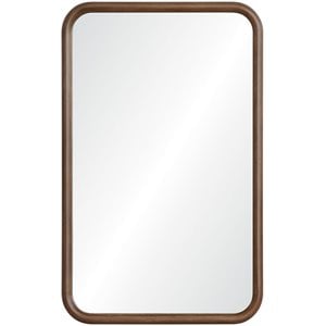 Maklaine Authentic Eclectic Decorative Mirror in Walnut