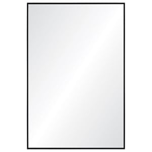 Maklaine Authentic Eclectic Decorative Mirror in Matte Black