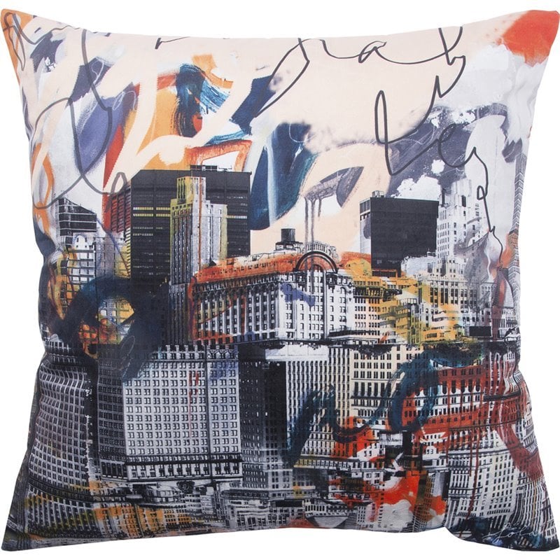 Maklaine Scandinavian Casual Malaga Throw Pillow in Multicolor