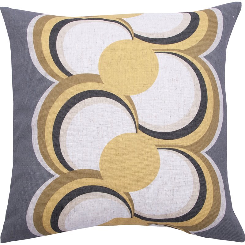 Maklaine Modern Glamour Velvet Piping Throw Pillow in White and Brown
