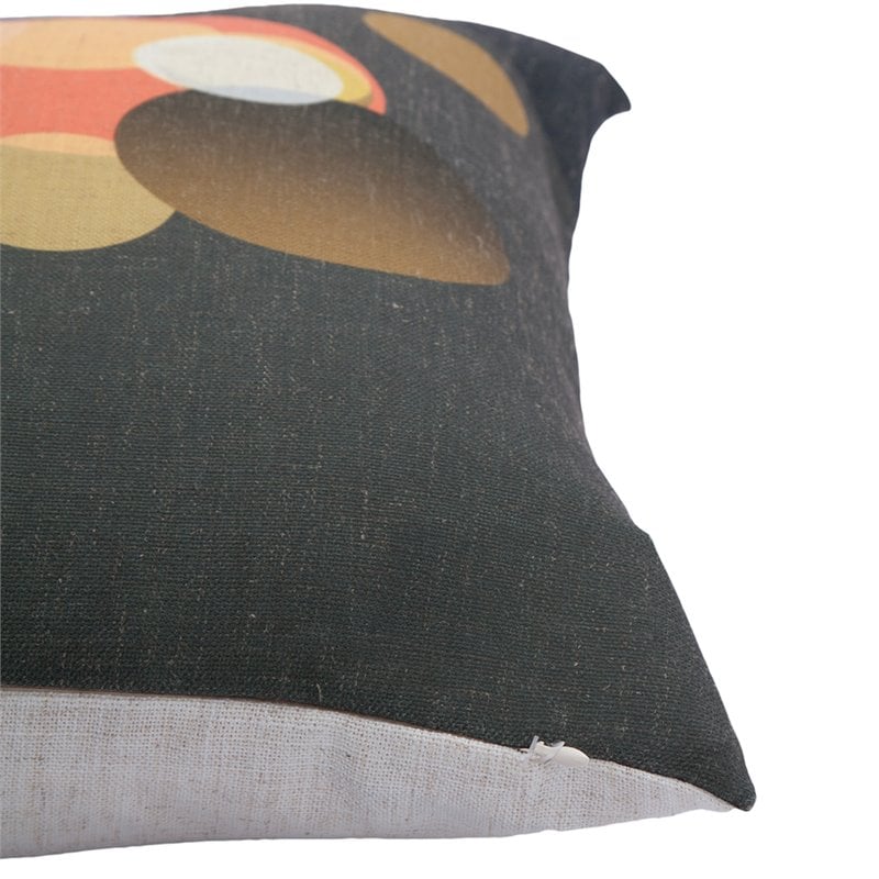 Maklaine Modern Glamour Velvet Piping Throw Pillow in White and Gold