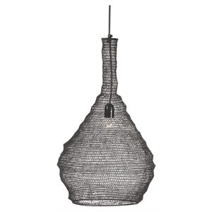 Maklaine 15&quot Metal 1-light Ceiling Fixture in Black Powder Coated