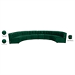 Maklaine 8-Piece Modular Contemporary Velvet Sectional Sofa in Green