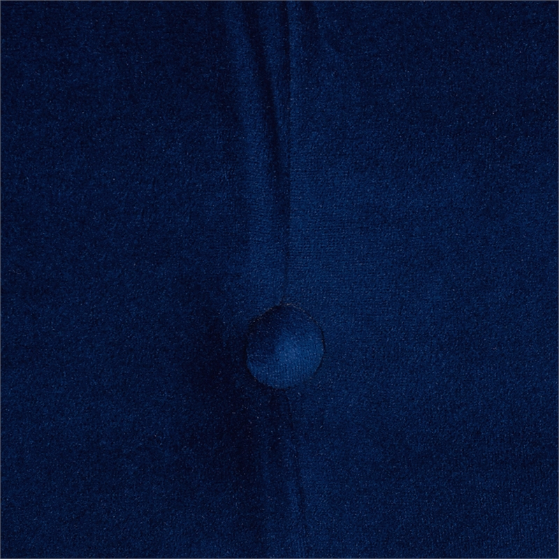 Maklaine Contemporary Hardwood Tufted Roll Arm Chaise Lounge in Navy Blue