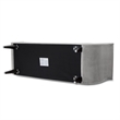 Maklaine Contemporary Tufted Flared Arm Entryway Bench in Opal Grey