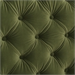 Maklaine Contemporary Tufted Wingback Queen Bed in Olive Green