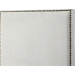Maklaine Contemporary Upholstery Cream Velvet Full Bed