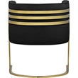 Maklaine Contemporary Velvet Upholstered Accent Chair in Black