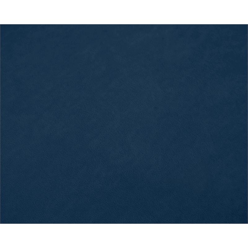 Maklaine Contemporary Navy Velvet Modular Ottoman