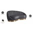Maklaine Contemporary Upholstery Gray Velvet Chaise