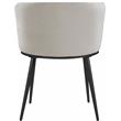 Maklaine Contemporary Cream Velvet Dining Chair (Set of 2)