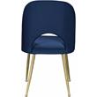 Maklaine Contemporary Navy Velvet Dining Chair (Set of 2)