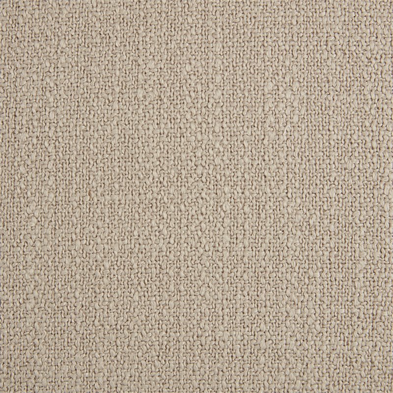 Maklaine Transitional Solid Wood and Fabric Upholstered Accent Bench in Cream