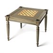 Maklaine Transitional Engineered Wood Multi Game Table in Silver