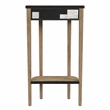 Maklaine Transitional Antique Engineered Wood Console Table in Beige