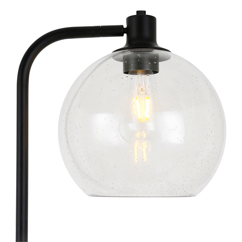 Maklaine Industrial Height Adjustble Floor Lamp in Black and Bronze