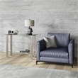 Maklaine Contemporary Console Table in Nickel and Gray