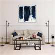 Maklaine Contemporary Metal Coffee Table in Black and Bronze
