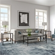 Maklaine Metal Black Side Table Rectangular Mirrored Glass Unassembled