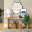 Maklaine Contemporary Glass Triple Gourd Lamp in Matte White