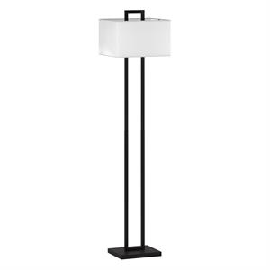 Maklaine Contemporary Handcrafted Floor Lamp in Black/Bronze