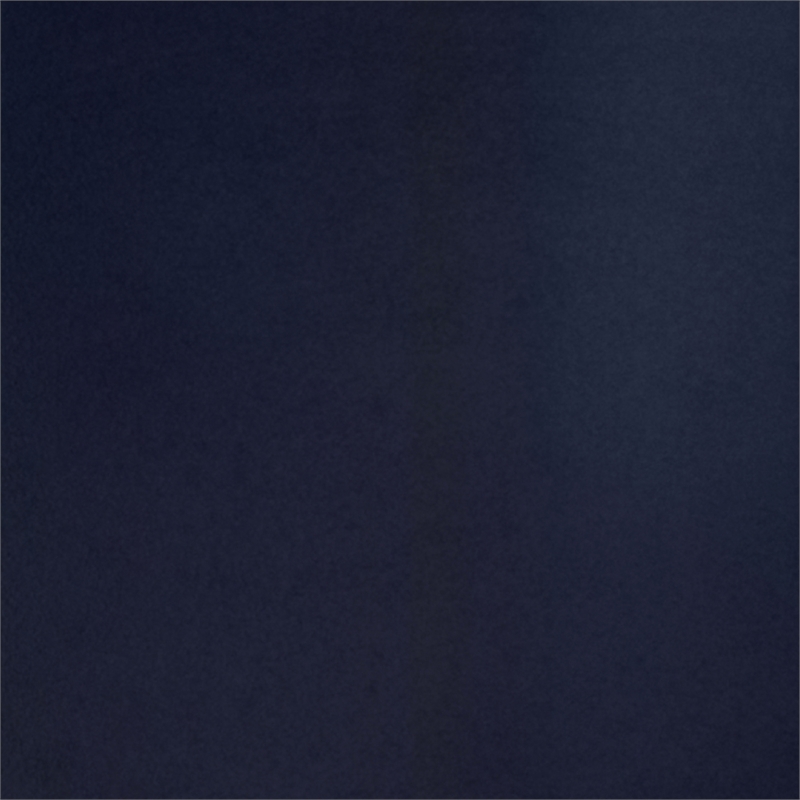 Maklaine Contemporary Ribbed Ceramic Table Lamp in Matte Navy Blue