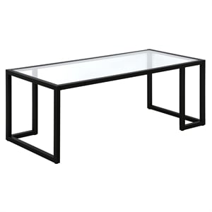 maklaine contemporary 45'' coffee table in blackened bronze
