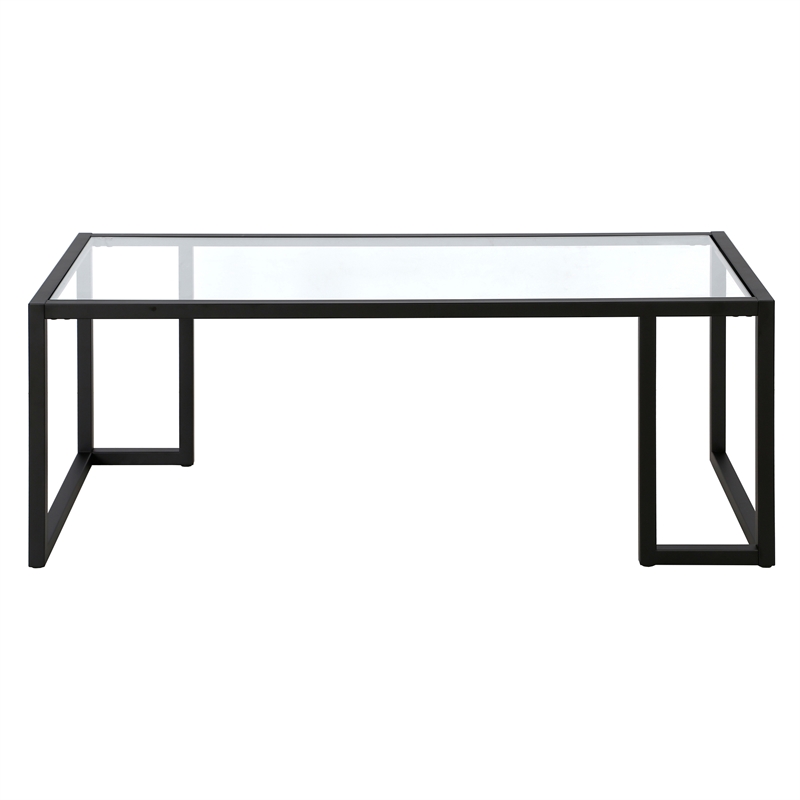 Maklaine Contemporary 45'' Coffee Table in Blackened Bronze