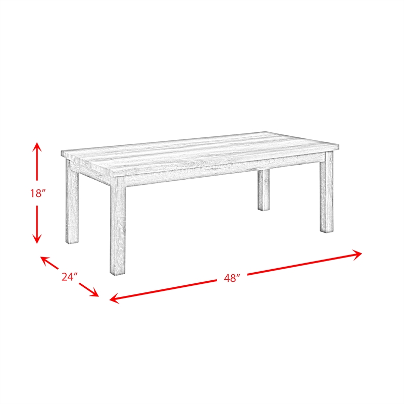 Maklaine Transitional Wood 3PC Occasional Table Set with Lift Top in Oak