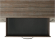 Maklaine Wood 7-Drawers Bedroom Dresser with Mirror Set in Brown