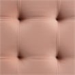 Maklaine Modern Velvet Tufted Storage Ottoman in Pink Finish