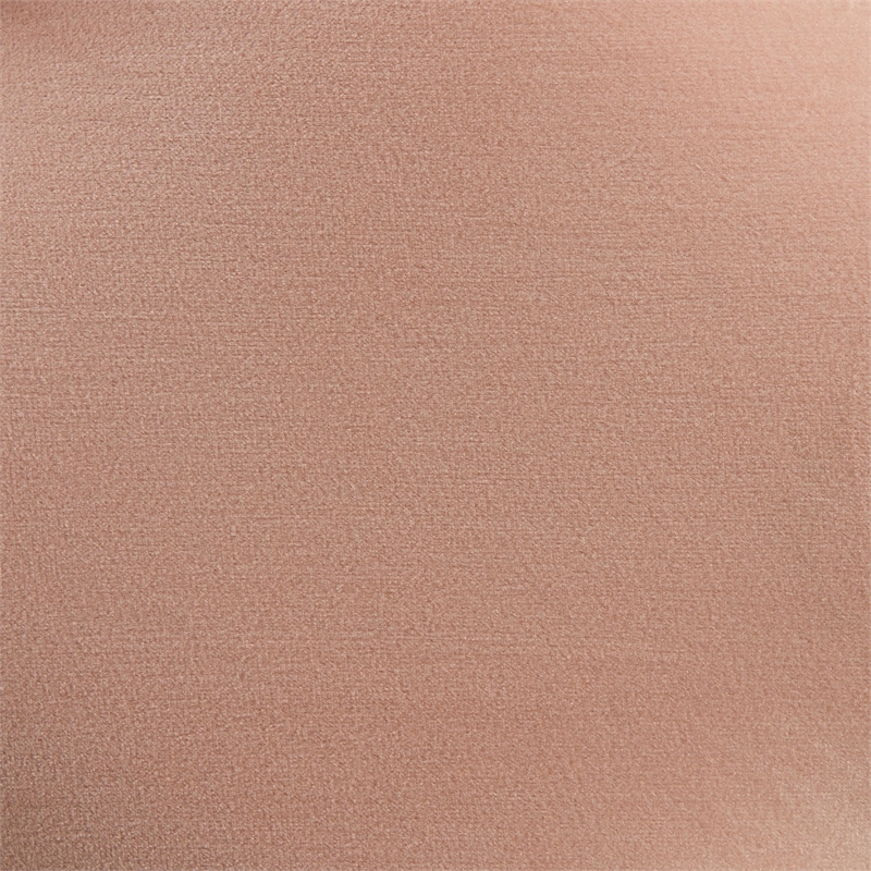 Maklaine Modern Velvet Tufted Storage Ottoman in Pink Finish