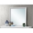 Maklaine Transitional Engineered Wood/Wood Veneers Mirror in White
