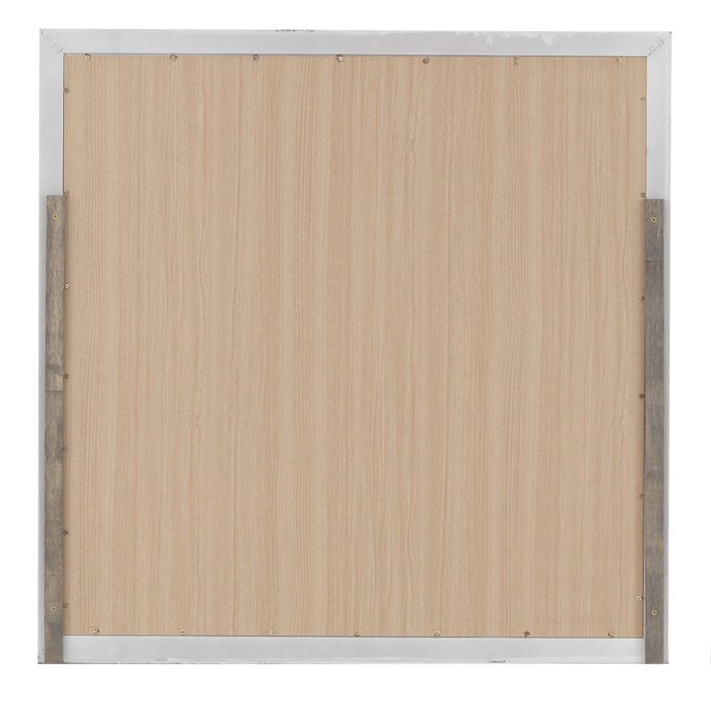 Maklaine Transitional Engineered Wood/Wood Veneers Mirror in White