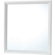 Maklaine Transitional Engineered Wood/Wood Veneers Mirror in White