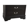 Maklaine Traditional Engineered Wood 5-Drawers Bedroom Chest in Black