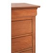 Maklaine Traditional Engineered Wood 6 Drawer Dresser in Oak