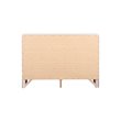 Maklaine Contemporary Engineered Wood 8 Drawer Dresser in White