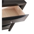 Maklaine Contemporary Engineered Wood 8 Drawer Dresser in Black