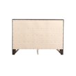 Maklaine Contemporary Engineered Wood 8 Drawer Dresser in Black