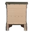 Maklaine Traditional Engineered Wood 2 Drawer Nightstand in Gray