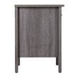 Maklaine Contemporary Engineered Wood 1 Drawer Nightstand in Gray