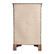 Maklaine Traditional Engineered Wood 5 Drawer Chest in Cappuccino