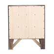 Maklaine Contemporary Engineered Wood 3 Drawer Nightstand in Black